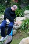 27 - Staglands - Jeff feeding a rabbit