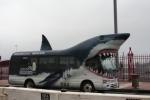 North Island Feb 2011 - 12 - Auckland aquarium shark bus