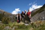 Christmas 2012 - 056 - Us on Cascade track, Nelson Lakes