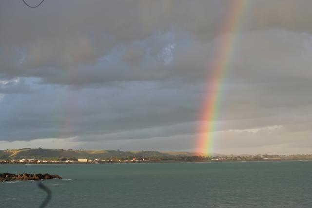 162 - Rainbow after the storm, Oamaru