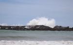 137 Catlins - Waves crashing behind Porpoise Bay