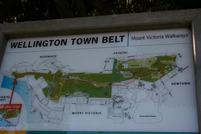 Town Belt trails map